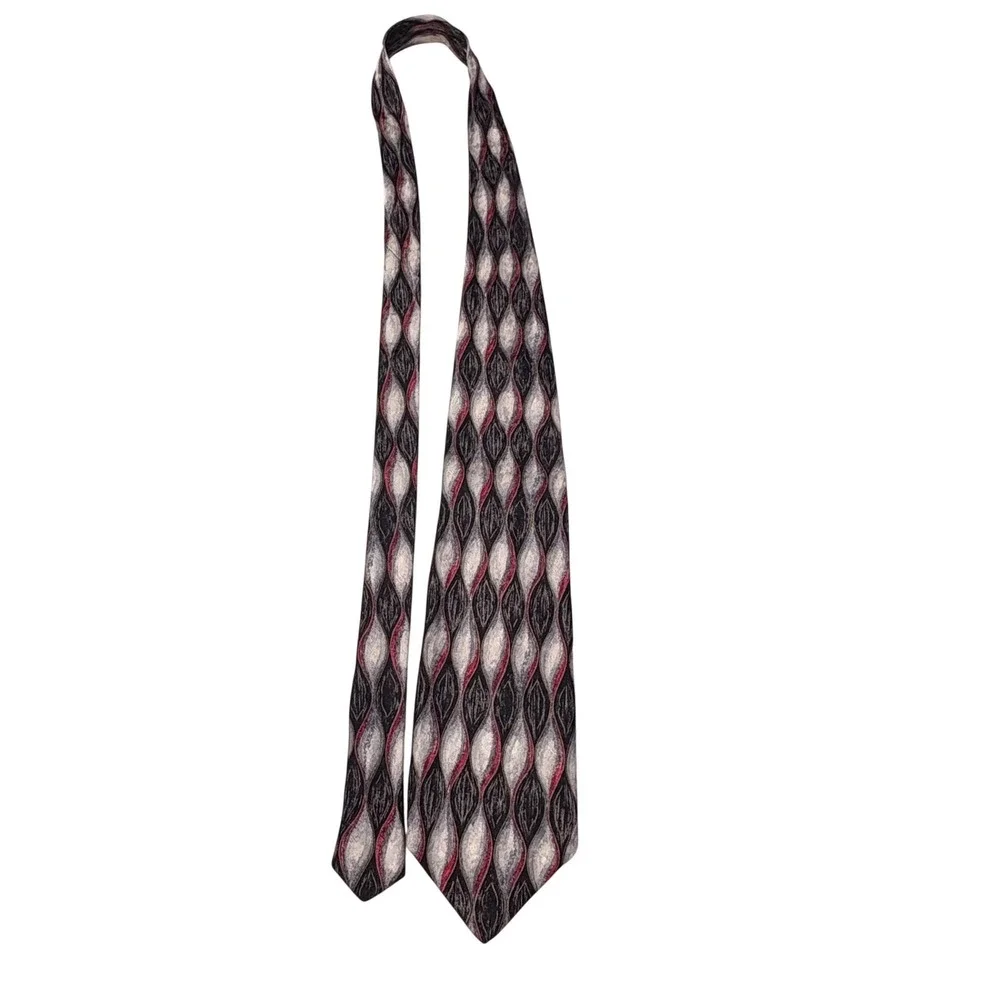 Stefano Enrico 100 Silk Handmade Italian Neck Tie‎ Abstract Pattern